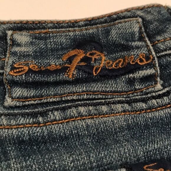 Seven7 Classic Flare Jeans Sz 29 - Picture 4 of 7